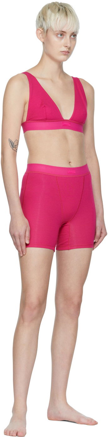 Grudnjak SKIMS Women's Plunge Rib Bralette Ružičasta | Br-plg-0037, 3