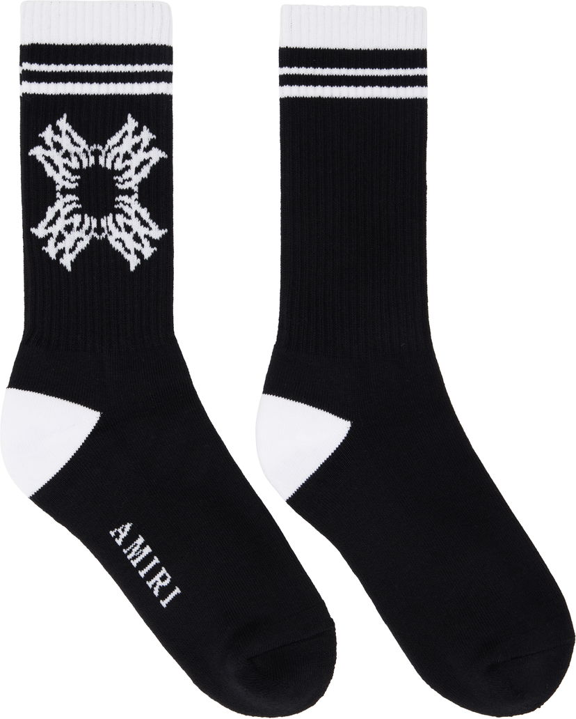 Čarape AMIRI AMIRI 'MA' Quad Socks Crna | AMACSK1018
