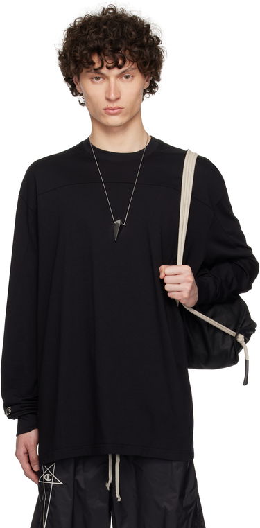 Majica kratkih rukava Rick Owens Rick Owens Champion Edition Girdered Long Sleeve T-Shirt Crna | CM01E1672 CHJG JERSEY, 0