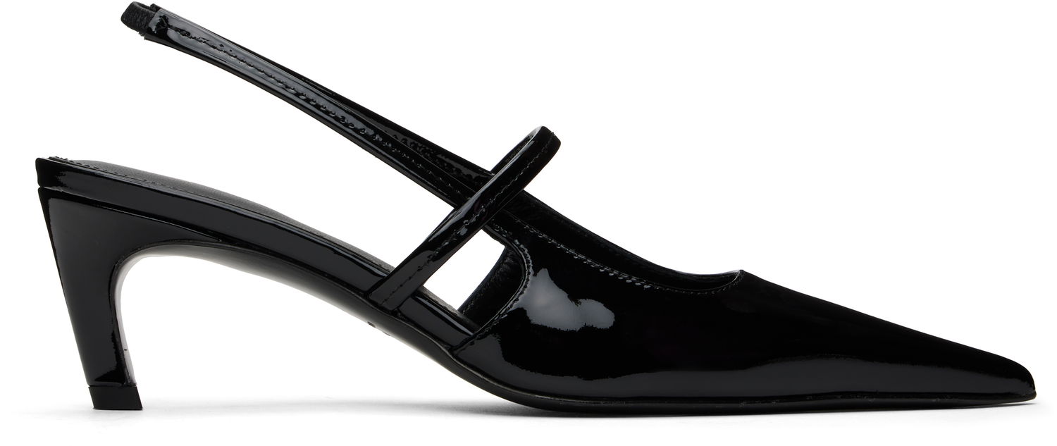 Tenisice i cipele TOTEME Sharp Patent Slingback Heels Crna | 251-WAS821-LE0091, 0