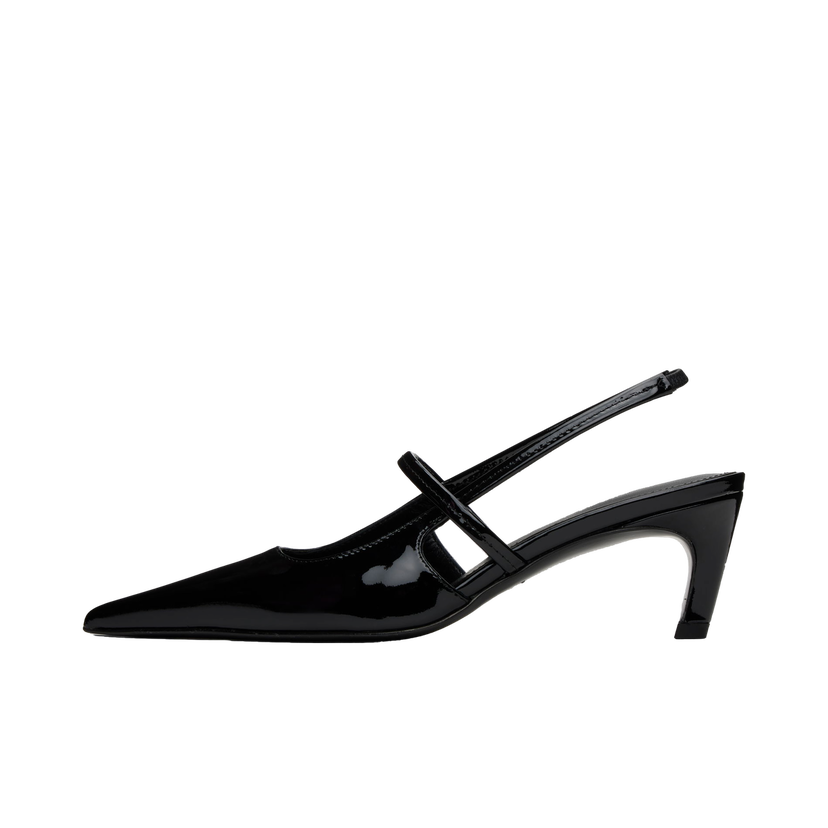 Tenisice i cipele TOTEME Sharp Patent Slingback Heels Crna | 251-WAS821-LE0091