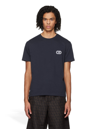 Majica kratkih rukava Valentino Appliqué T-Shirt Crna | 4V3MG10V9LJ