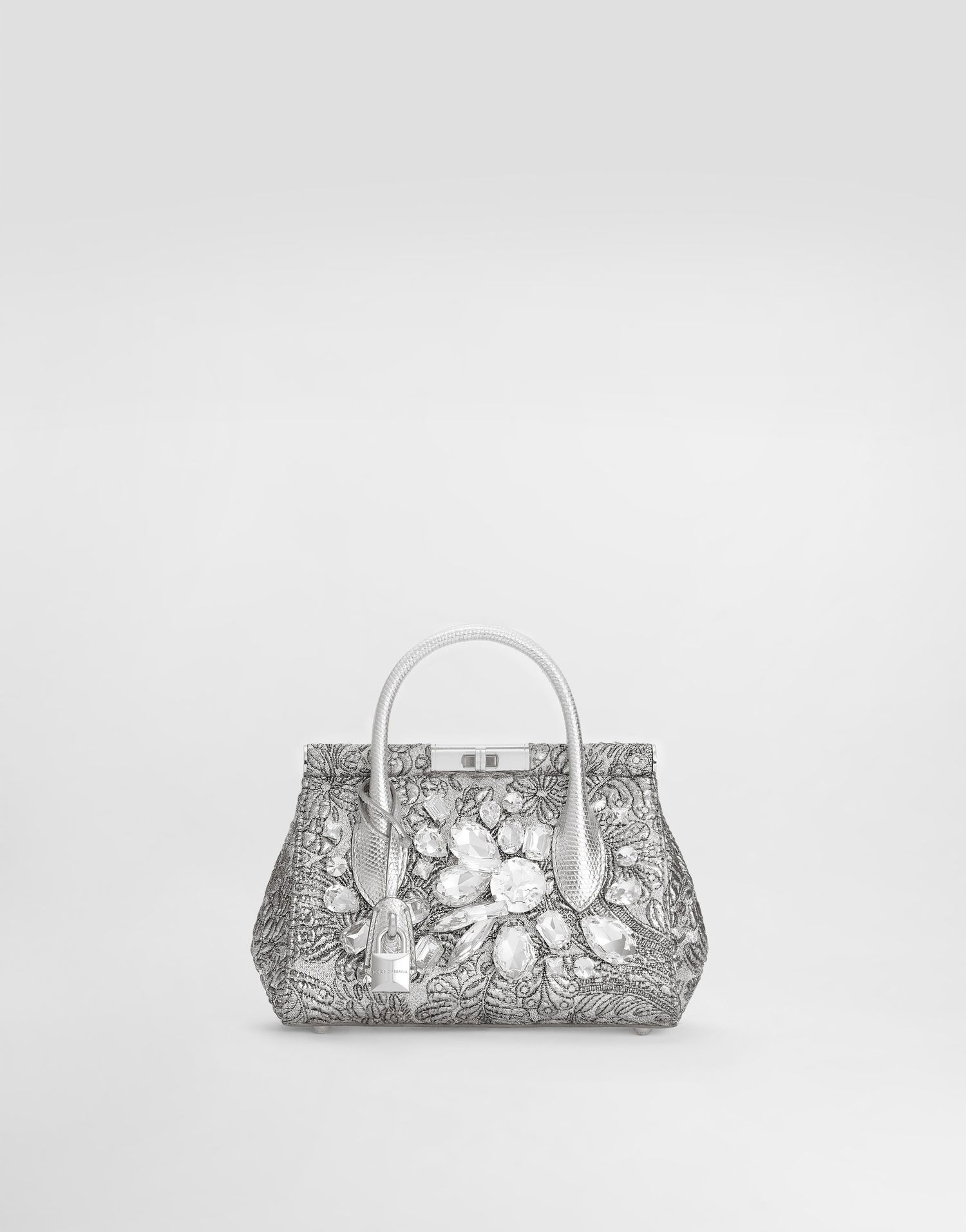 Ručna torbica Dolce & Gabbana Marlene Day Mini Handbag with Embroidery and Crystals Metalik | BB7744AR8458D708, 0