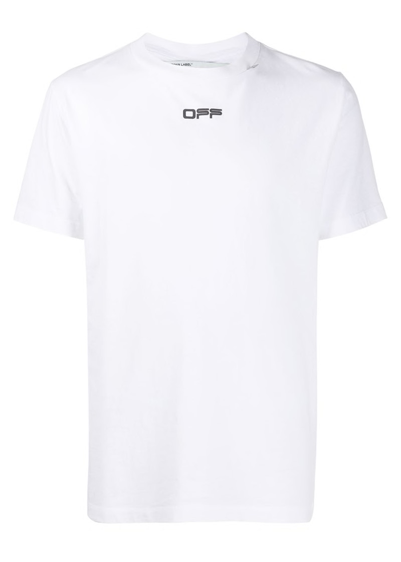 Majica kratkih rukava Off-White Slim Fit Caravaggio Square T-Shirt Bijela | OMAA027S201850050188