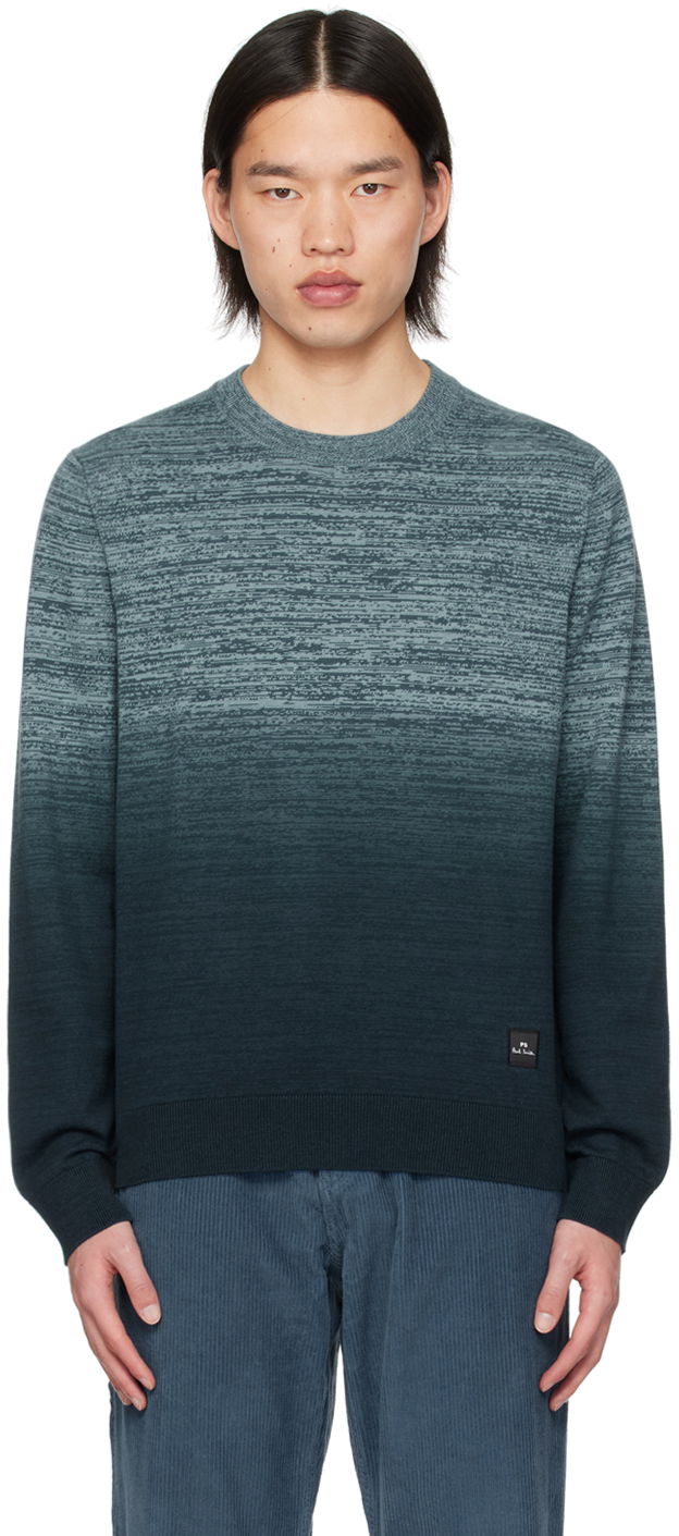 Džemper Paul Smith PS Paul Smith Crewneck Space Dye Sweater Plava | M2R-582Y-M22080-48