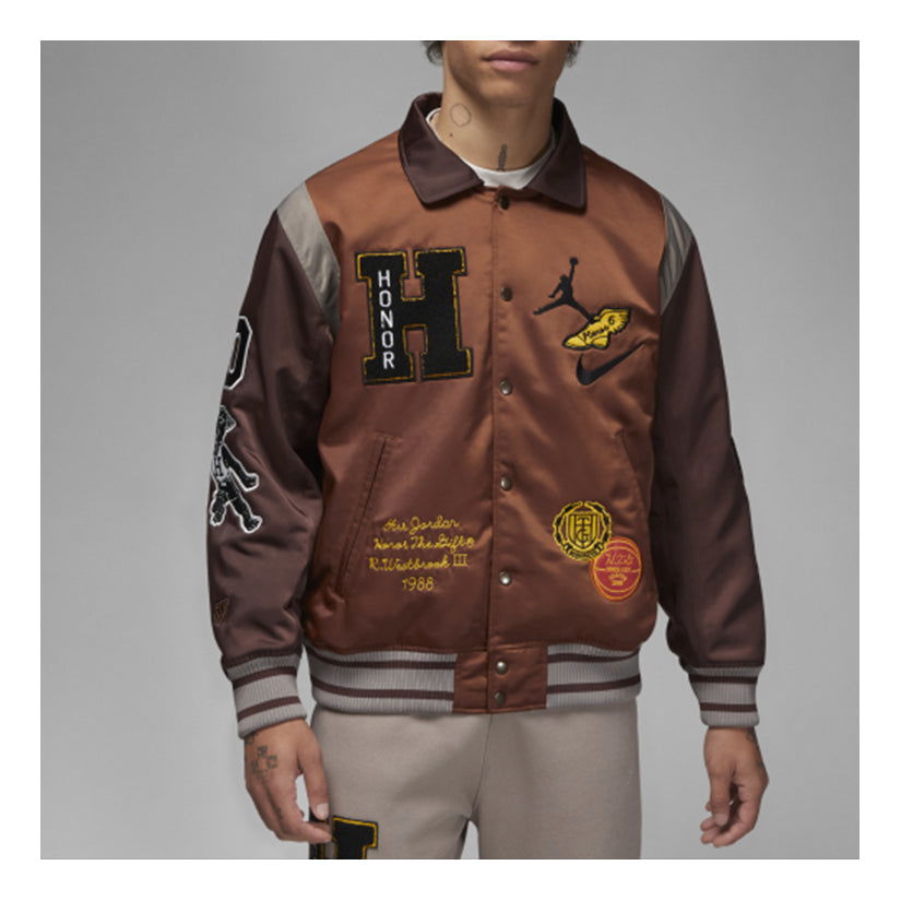 Bomber jakna Nike Varsity Jacket Smeđa | DX6244-204