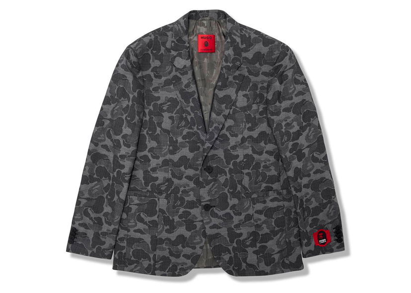 Jakna BAPE BAPE x Hugo Camo Jacket Black Crna | 7I23-142-901