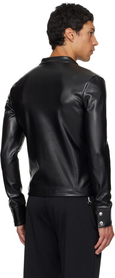 Jakna Courrèges Courrèges Faux-Leather Biker Jacket Crna | 325CTO448PU0049, 2
