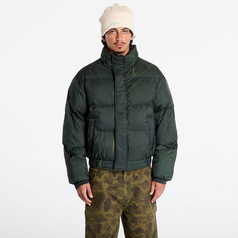 Pernata jakna DAILY PAPER Renako Puffer Jacket Jet Black Crna | 2421110