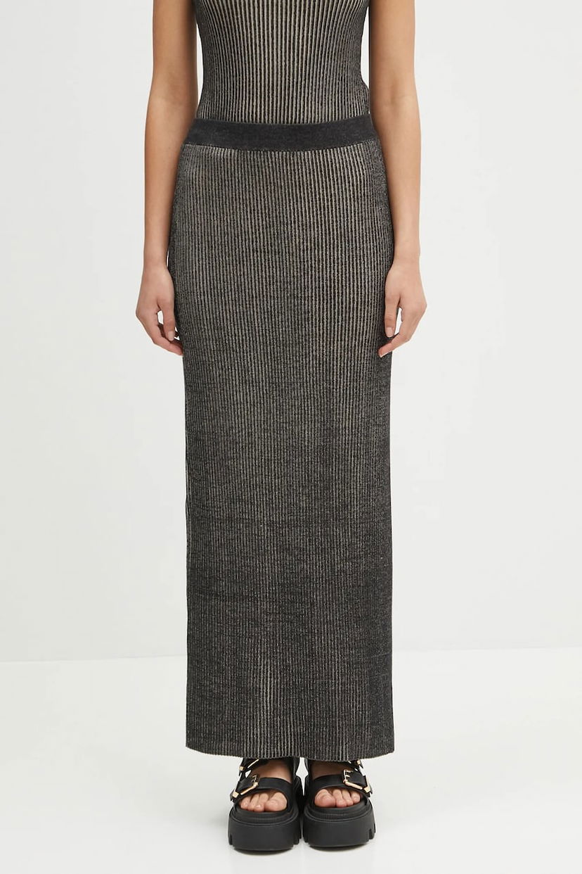 Suknja Samsoe Samsoe Samsøe Samsøe Sacheryl Maxi Pencil Skirt Siva | F25100047