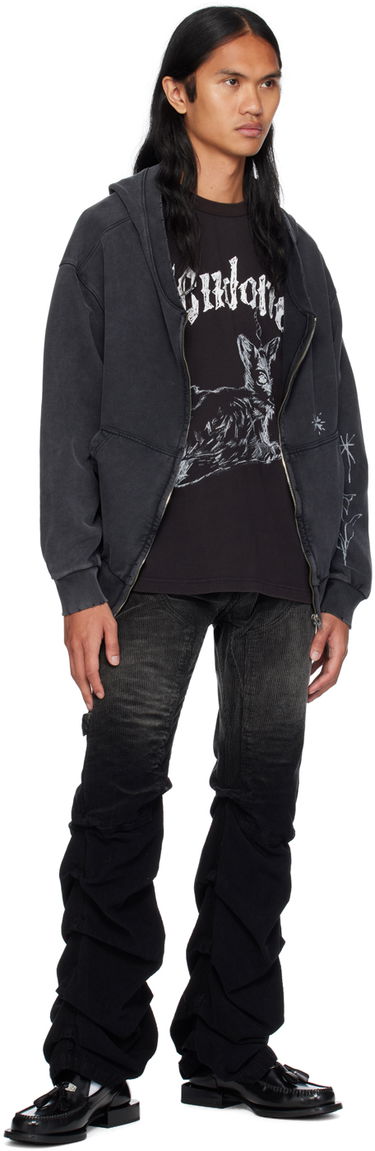 Cargo hlače We11done We11done Washed Wrinkled Corduroy Pants Crna | WD-PT2-24-237-M-BK, 3