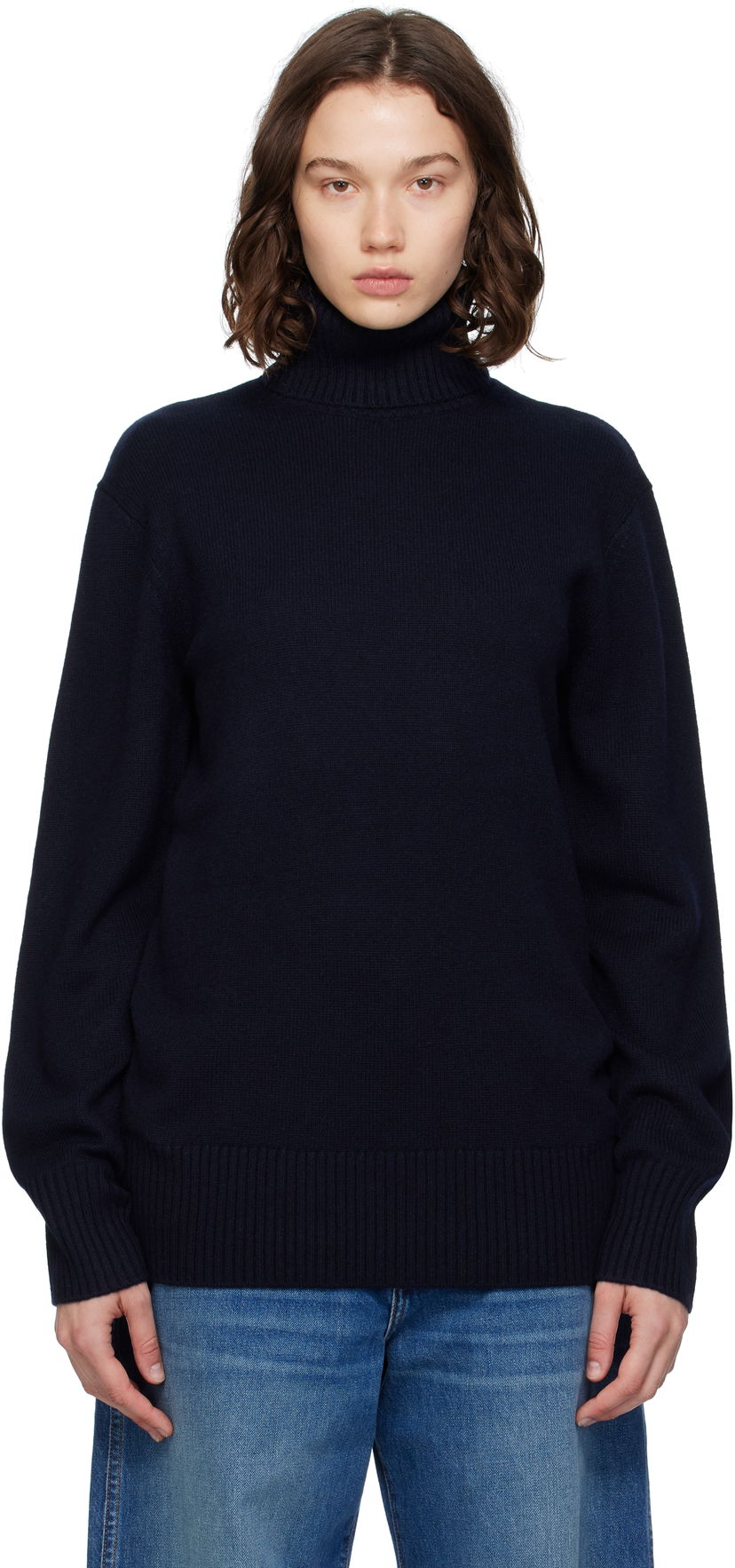 Džemper TOTEME TOTEME Cashmere Turtleneck Sweater Tamnoplava | 252-WRT0474-YA0016