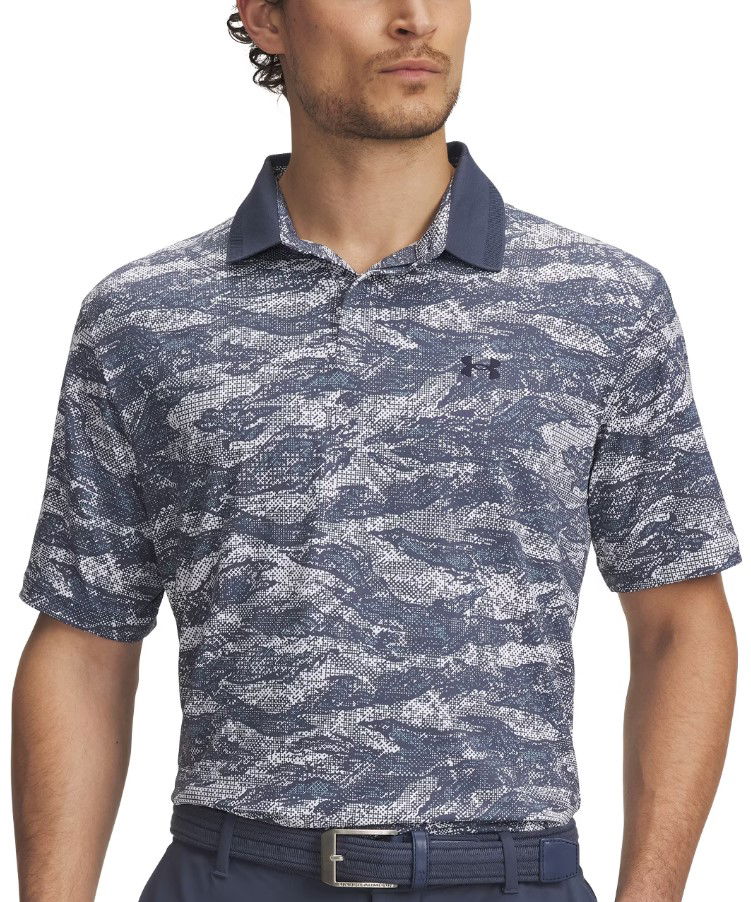 Polo majica Under Armour UA Drive Chill Printed Polo Shirt Plava | 1389597-045