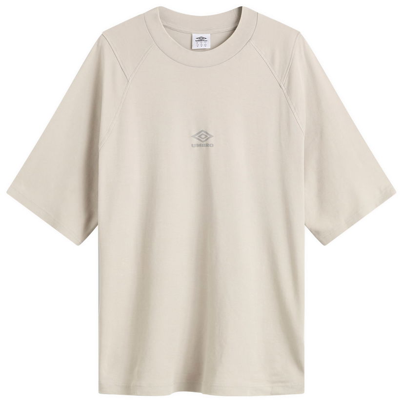 Majica kratkih rukava Umbro Washed High Neck Boxy T-Shirt, Size Small Bež | 66637U-MRY