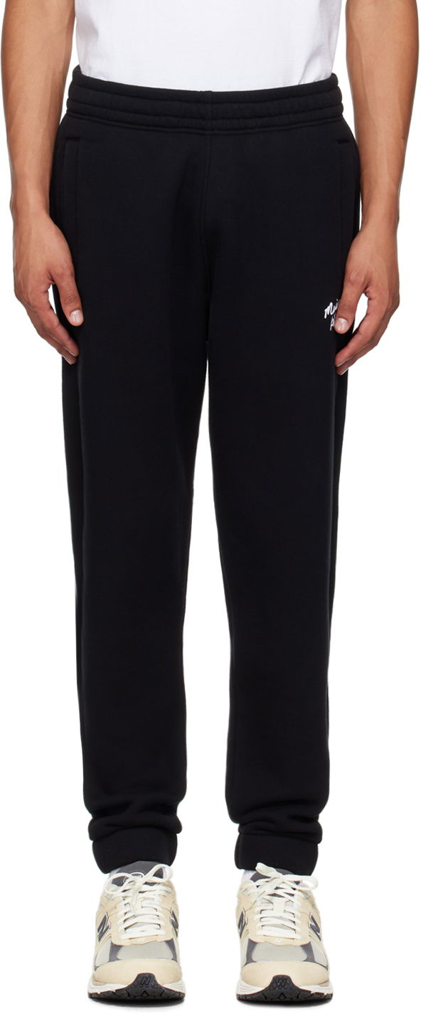 Trenirka MAISON KITSUNÉ Black Handwriting Comfort Sweatpants Crna | NM01124KM0307