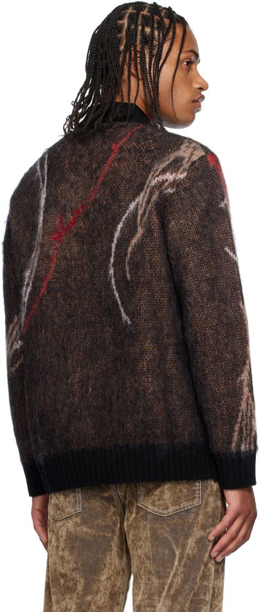 Džemper AMIRI AMIRI Floral Crewneck Sweater Crna | AMKNCW1098, 2