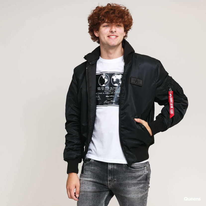 Jakna Alpha Industries Jacket MA - 1 ZH Back Print Black Crna | 128113 95