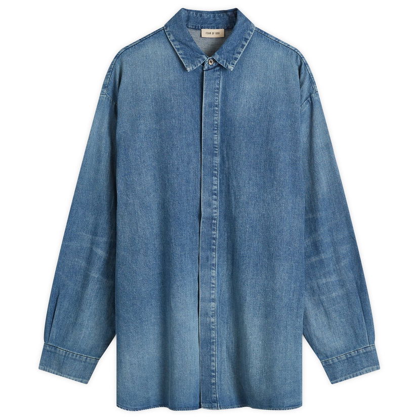 Košulja Fear of God Shirt Large Plava | FG24FW50-1018DNM-436