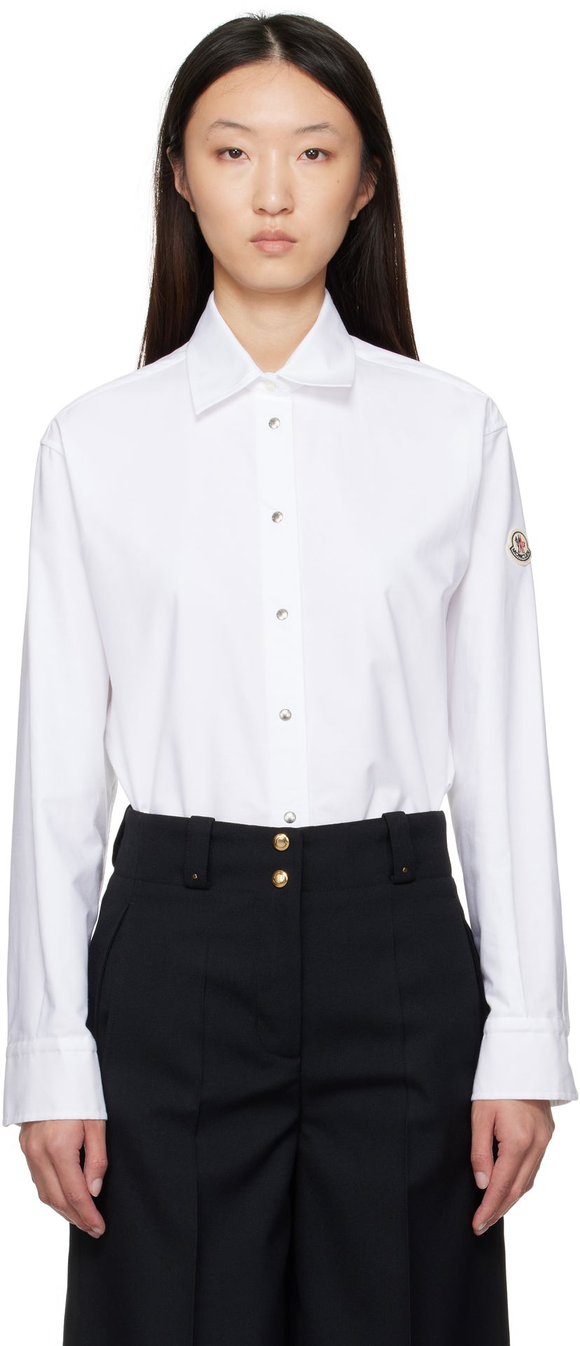 Košulja Moncler Moncler Canvas Shirt Bijela | K20932F00014598S2