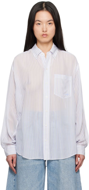 Košulja Alexander Wang Alexander Wang Oversize Silk Chiffon Shirt Bijela | 1WC2251012, 0