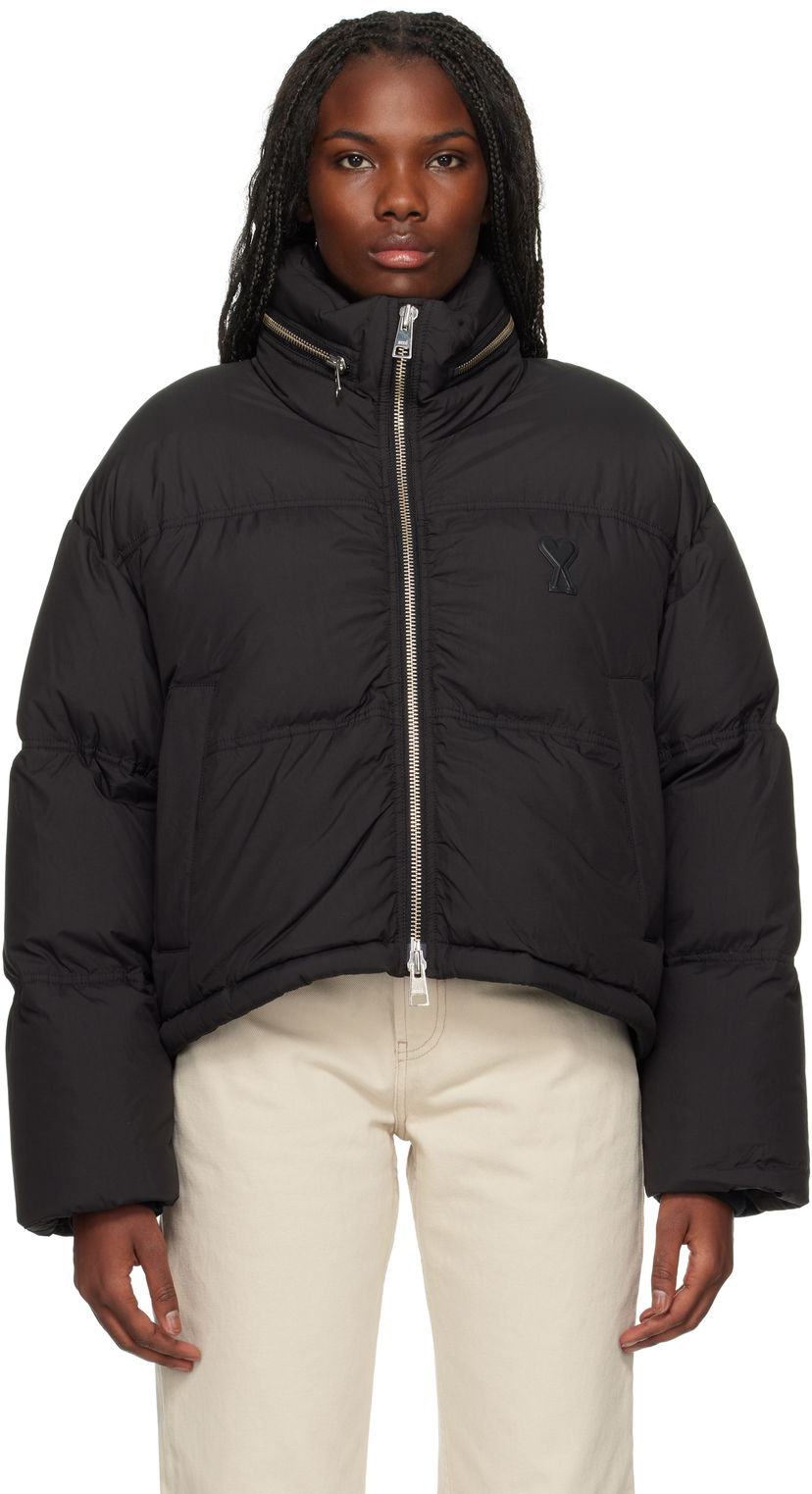 Pernata jakna AMI Puffer Jacket Down Crna | FJK413.PA0009