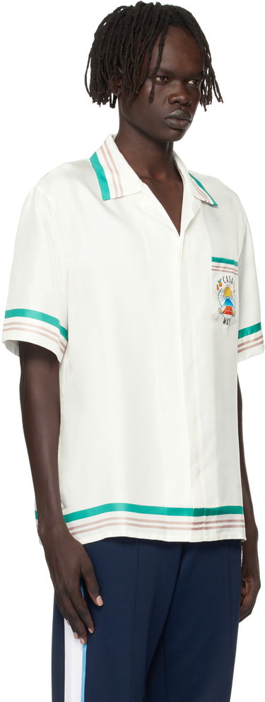 Košulja Casablanca Cuban Collar Resort Shirt Bijela | MPF25-SH-003-07, 3
