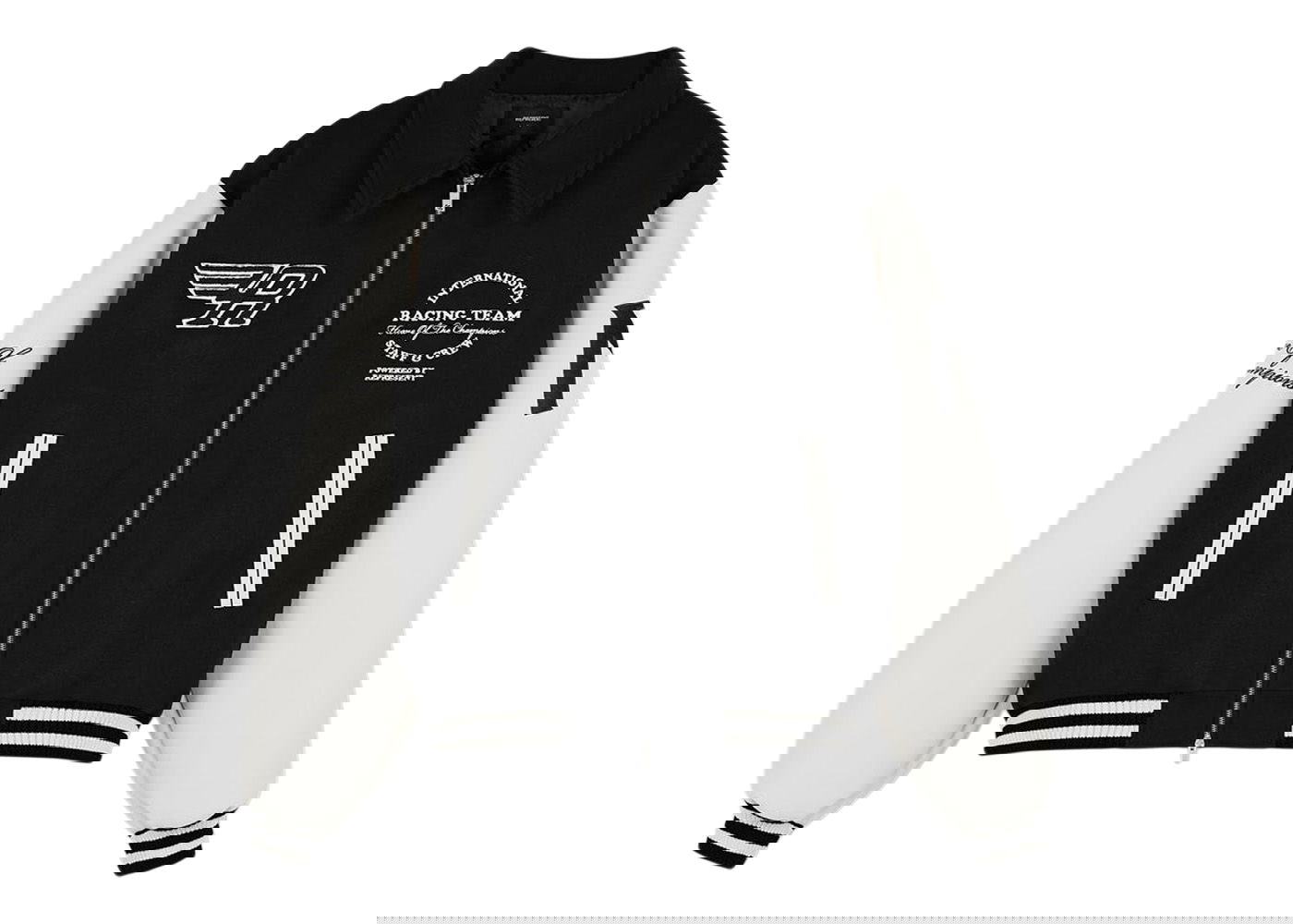 Jakna Represent Clo Represent Racing Team Varsity Jacket Black/White Crna | M01143-01, 0