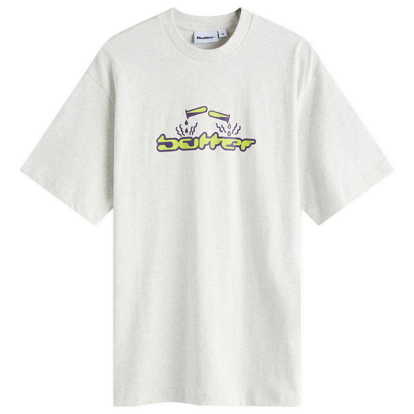 Majica kratkih rukava Butter Goods Corrosive T-Shirt Ash Large Siva | BG243103-ASH