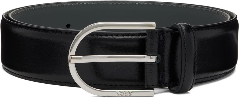 Pojasevi BOSS Leather Belt Crna | 50548346