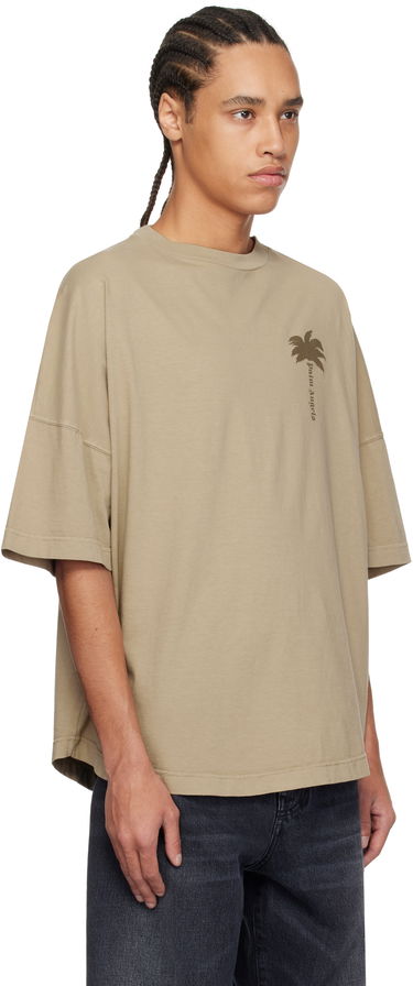 Majica kratkih rukava Palm Angels Palm Angels Palms Over T-Shirt Bež | PMAA002S25JER0046161, 1