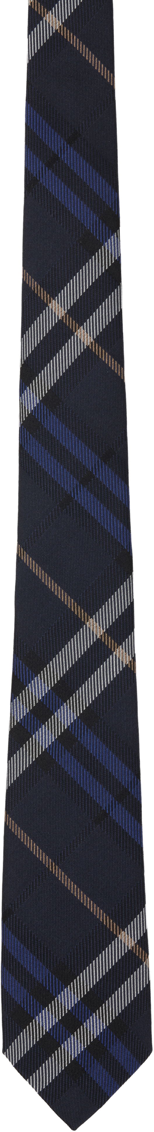 Dodaci Burberry Burberry Check Silk Tie Tamnoplava | 8110978