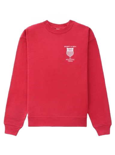 Dukserice Sporty & Rich Athletic Team Crewneck Crvena | CR632RU