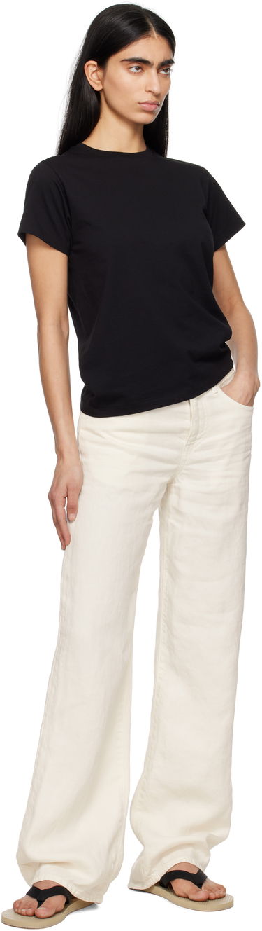 Majica kratkih rukava The Row The Row Florie T-Shirt Crna | 8652-K643, 3