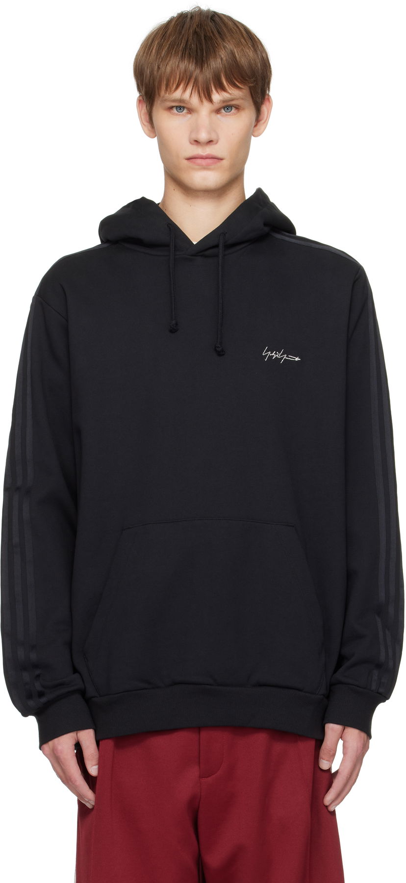 Dukserice Yohji Yamamoto Y-3 Yohji Yamamoto Kuro Hoodie Crna | KA9652