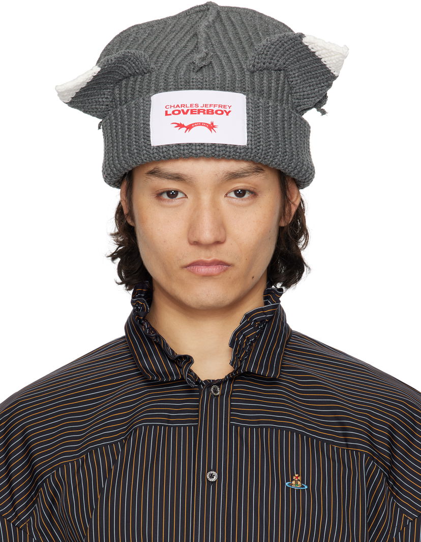 Kapica Charles Jeffrey Loverboy Charles Jeffrey LOVERBOY Chunky Ears Beanie Siva | 54130306