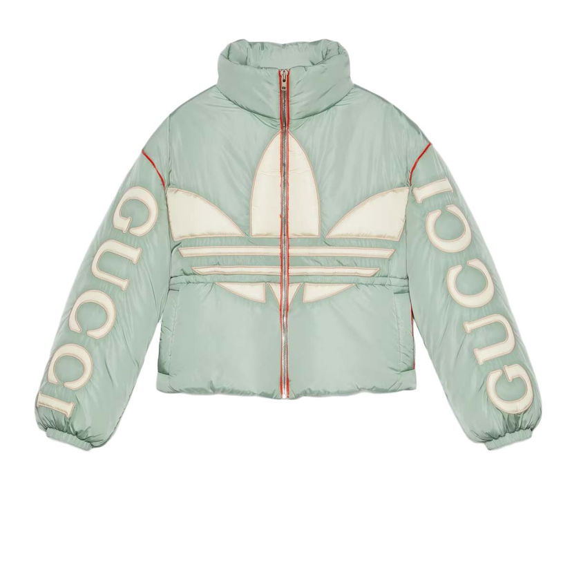 Bomber jakna Gucci adidas x Nylon Bomber Mint Green Zelena | 714849 ZALFL 3521