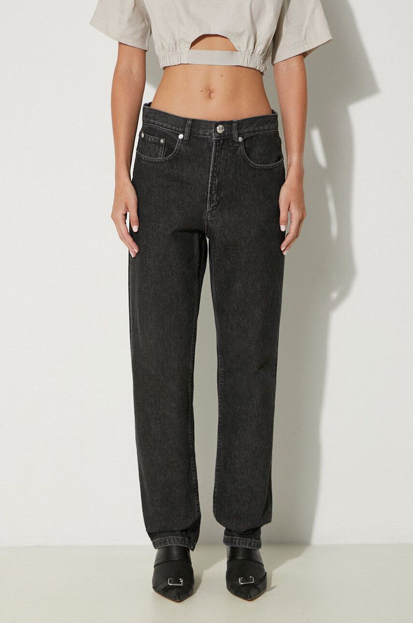 Jeans A.P.C. High Waist Jeans Crna | COETA.F09122