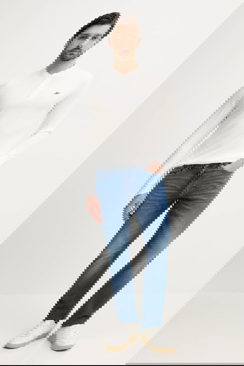 Majica kratkih rukava Lacoste Lacoste Long Sleeve Henley T-Shirt Bijela | TH0035, 1