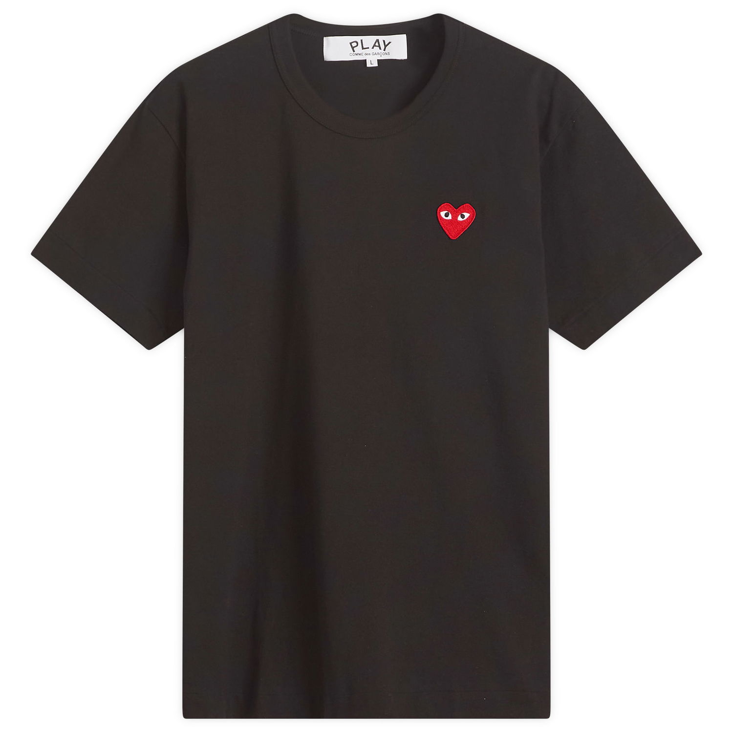 Majica kratkih rukava Comme des Garçons Play Basic Logo Tee Crna | AX-T108-051-1, 0