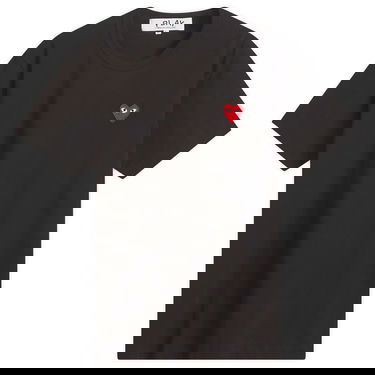 Majica kratkih rukava Comme des Garçons Play Basic Logo Tee Crna | AX-T108-051-1, 0