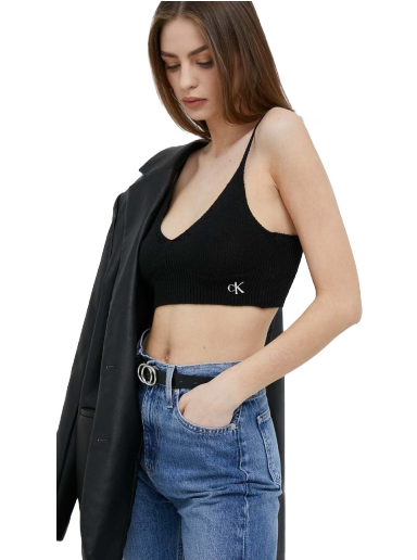 Crop top CALVIN KLEIN Crop Top Crna | J20J221345
