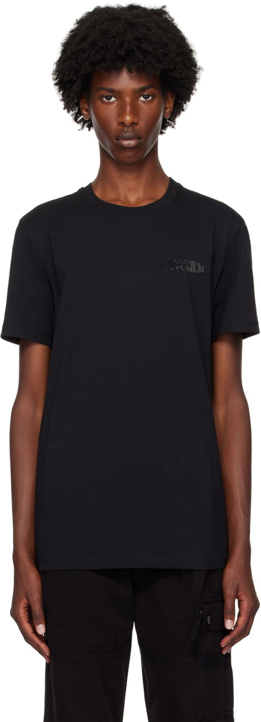 Majica kratkih rukava Moschino Outline T-Shirt Crna | 242ZRA071270410555