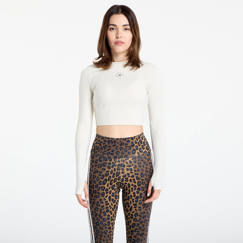 Crop top adidas Performance Stella McCartney Training Longsleeve Crop Top Bijela | JM1403