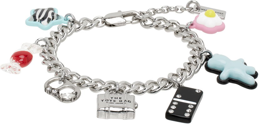 Narukvica Marc Jacobs Marc Jacobs Sticker Charm Bracelet Metalik | 2S5JBR001J63