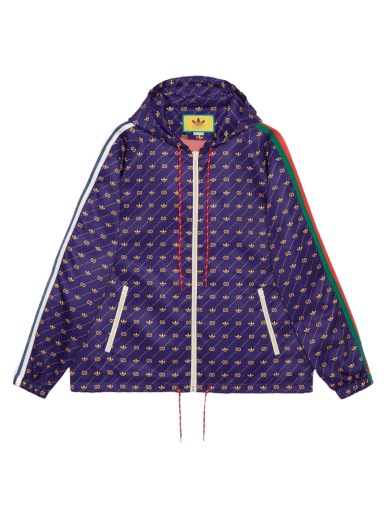 Jakna Gucci adidas x Trefoil Print Jacket Ljubičasta | 691428 ZAJCZ 7281
