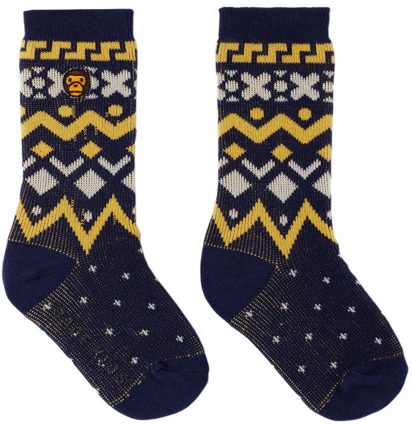 Čarape BAPE Baby Milo Nordic Socks Plava | 002SOI803004K