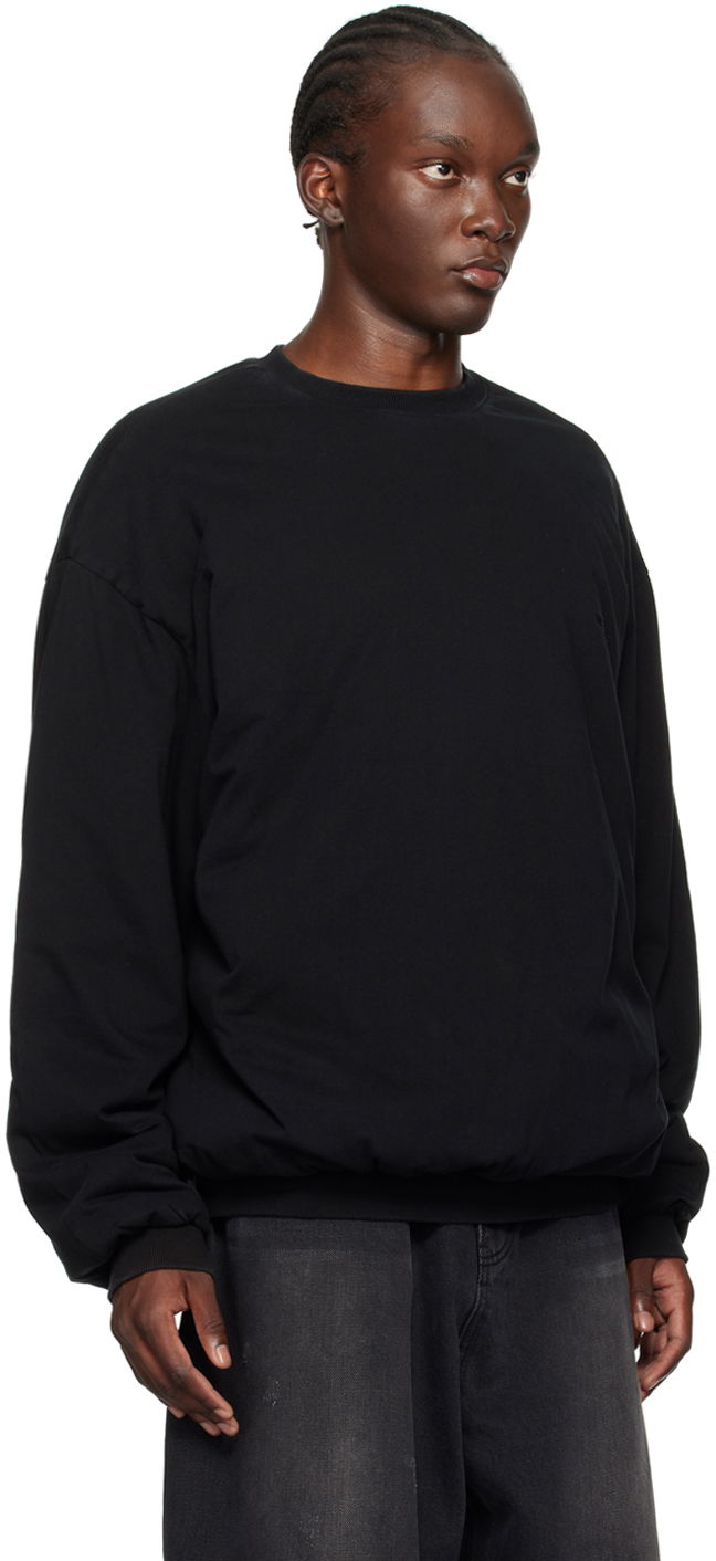 Džemper We11done We11done Padded Sweatshirt Crna | WD-TS2-24-785-U-BK, 1