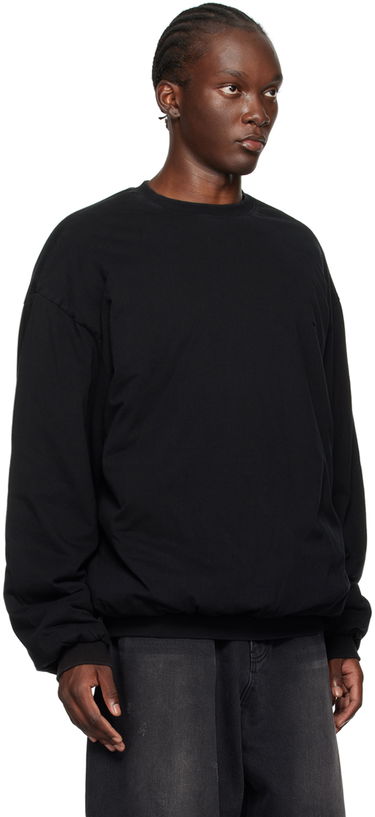 Džemper We11done We11done Padded Sweatshirt Crna | WD-TS2-24-785-U-BK, 1