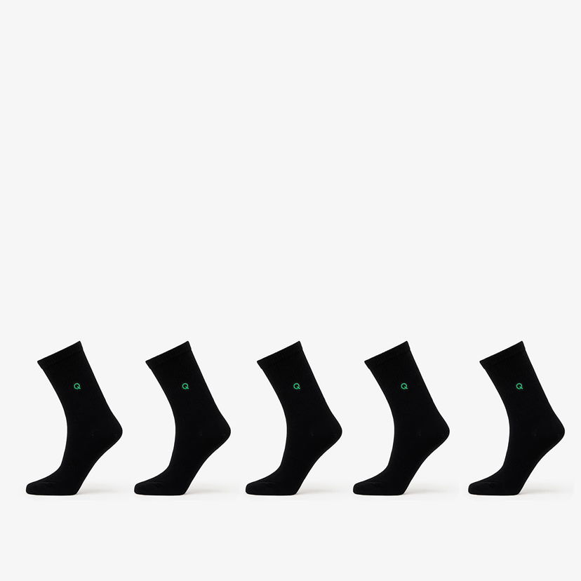 Čarape Queens Essential Short Crew Socks 5-Pack Crna | QNS_066