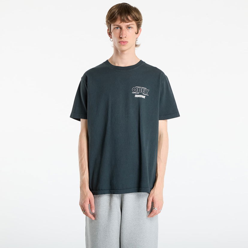 Majica kratkih rukava OBEY OBEY Persistent Movement T-Shirt Crna | 167924207-PTB